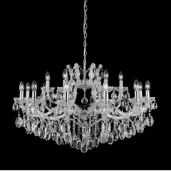 Подвесная люстра Crystal Lux Hollywood SP12+6 Chrome, фото 